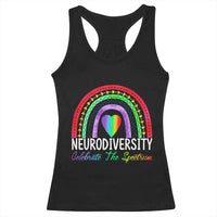 Neurodiversity Racerback Tank Top Autism Spectrum ASD ADHD Rainbow Boho