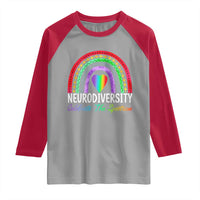 Neurodiversity Raglan Shirt Autism Spectrum ASD ADHD Rainbow Boho