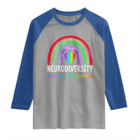 Neurodiversity Raglan Shirt Autism Spectrum ASD ADHD Rainbow Boho