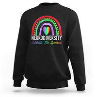Neurodiversity Sweatshirt Autism Spectrum ASD ADHD Rainbow Boho