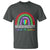 Neurodiversity T Shirt Autism Spectrum ASD ADHD Rainbow Boho