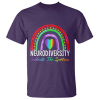 Neurodiversity T Shirt Autism Spectrum ASD ADHD Rainbow Boho