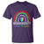 Neurodiversity T Shirt Autism Spectrum ASD ADHD Rainbow Boho
