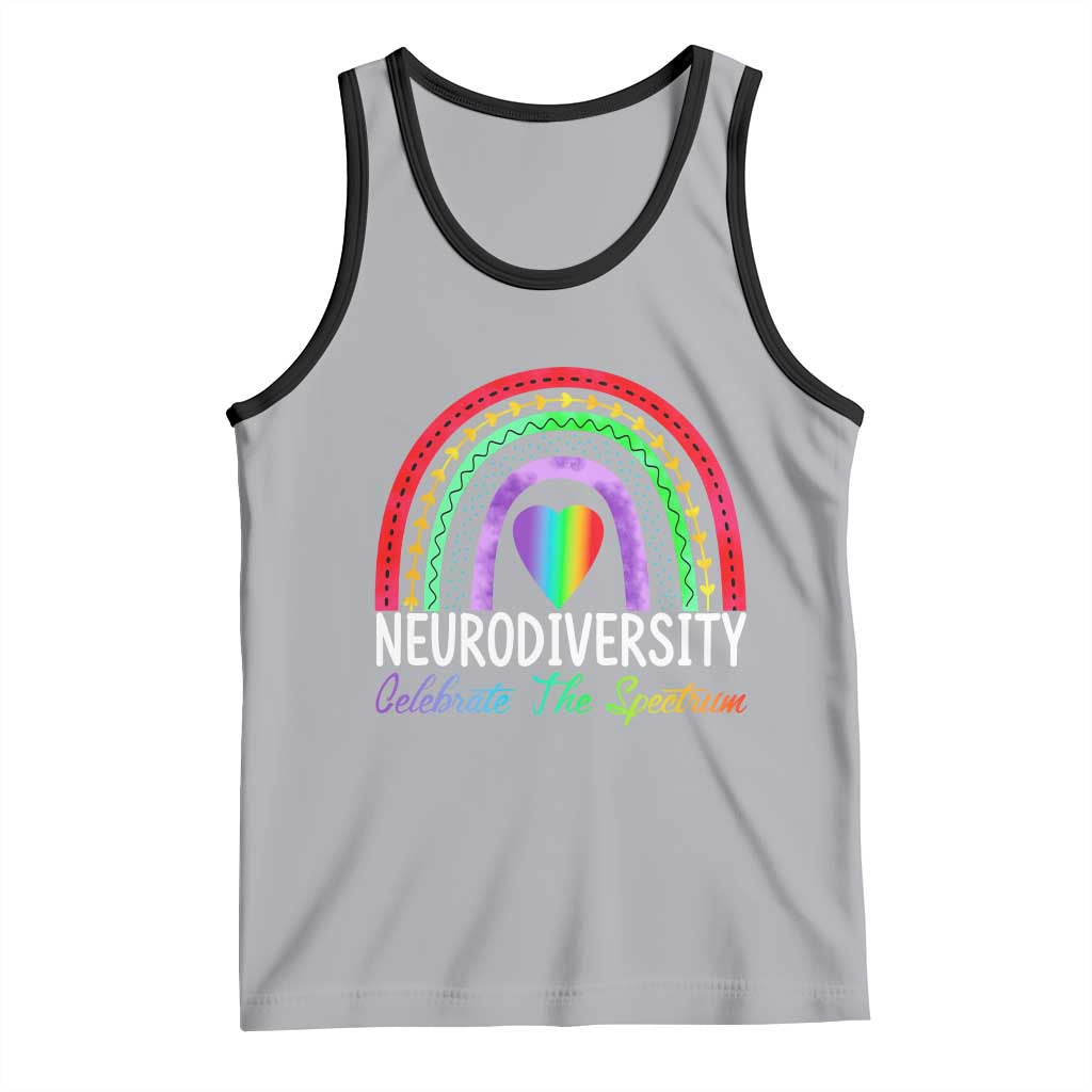 Neurodiversity Tank Top Autism Spectrum ASD ADHD Rainbow Boho