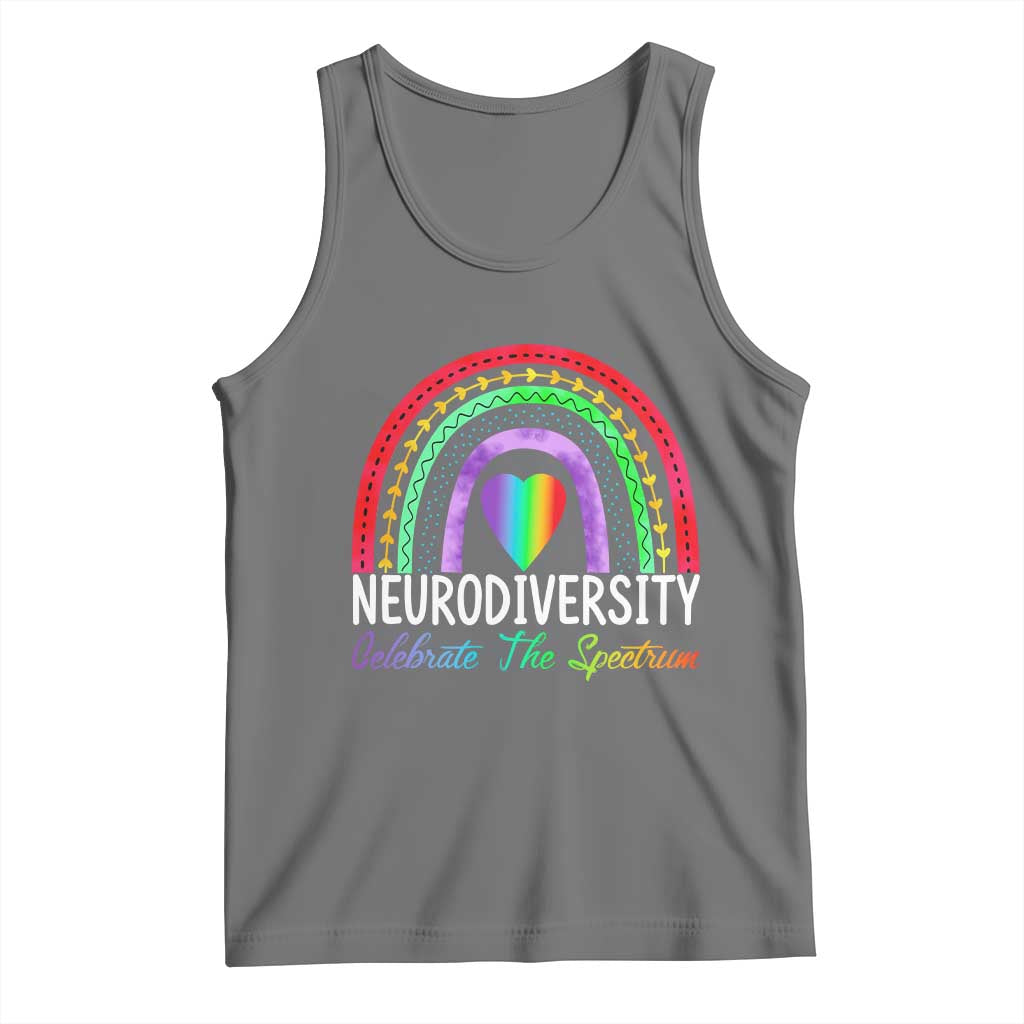 Neurodiversity Tank Top Autism Spectrum ASD ADHD Rainbow Boho