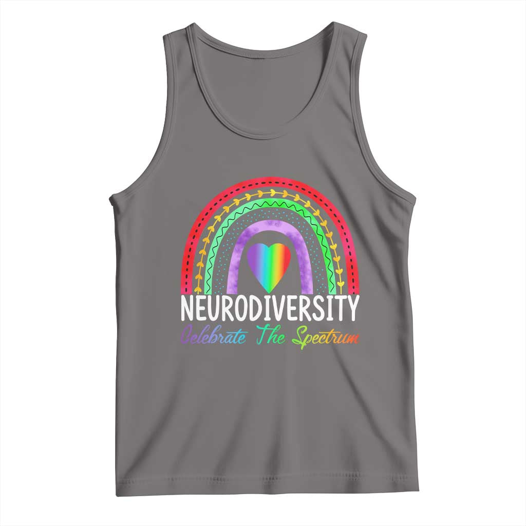 Neurodiversity Tank Top Autism Spectrum ASD ADHD Rainbow Boho