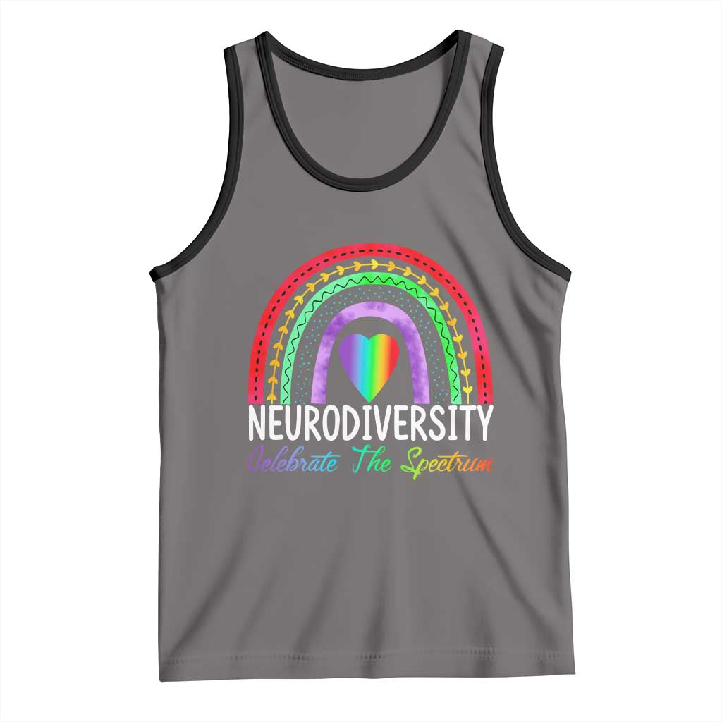 Neurodiversity Tank Top Autism Spectrum ASD ADHD Rainbow Boho