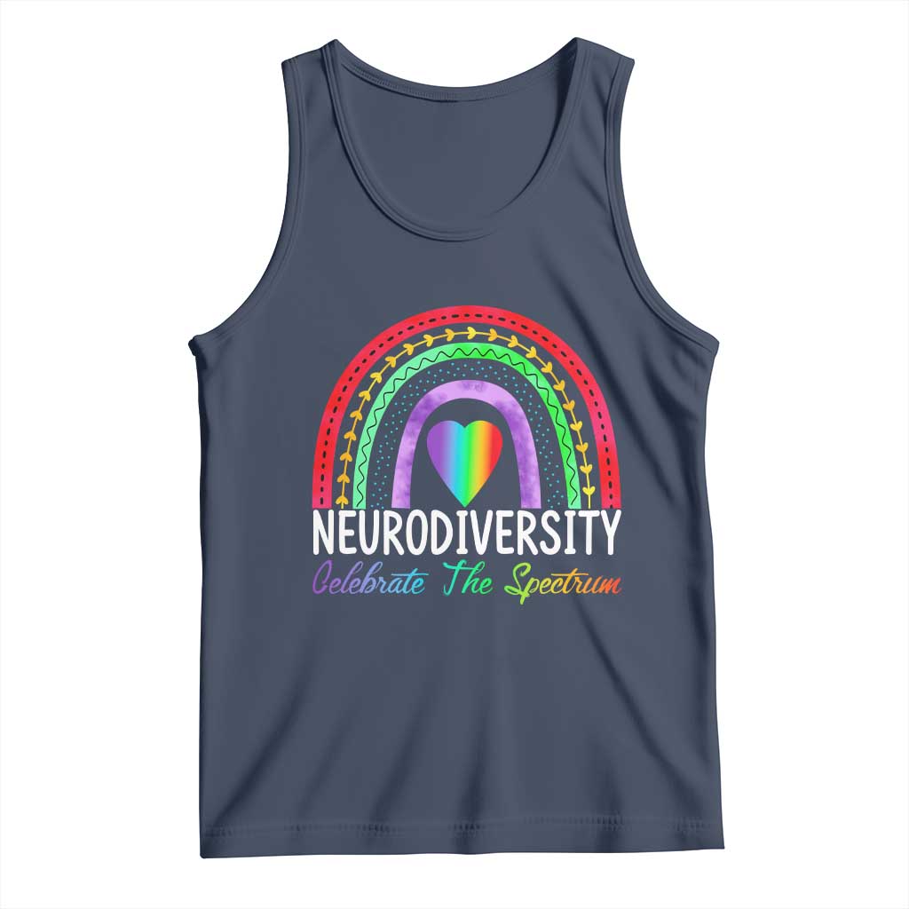 Neurodiversity Tank Top Autism Spectrum ASD ADHD Rainbow Boho