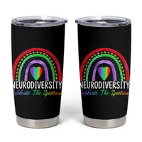Neurodiversity Tumbler Cup Autism Spectrum ASD ADHD Rainbow Boho