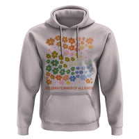 Neurodiversity Boho Floral Hoodie Celebrate Minds of All Kinds Autism ADHD ASD
