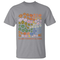 Neurodiversity Boho Floral T Shirt Celebrate Minds of All Kinds Autism ADHD ASD