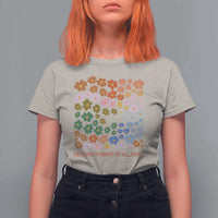 Neurodiversity Boho Floral T Shirt For Women Celebrate Minds of All Kinds Autism ADHD ASD