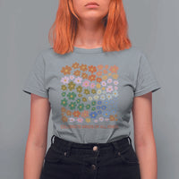 Neurodiversity Boho Floral T Shirt For Women Celebrate Minds of All Kinds Autism ADHD ASD