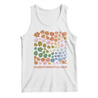 Neurodiversity Boho Floral Tank Top Celebrate Minds of All Kinds Autism ADHD ASD