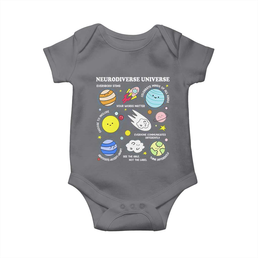 Neurodiverse Universe Baby Onesie Autism Awareness ADHD ASD Neurodiversity