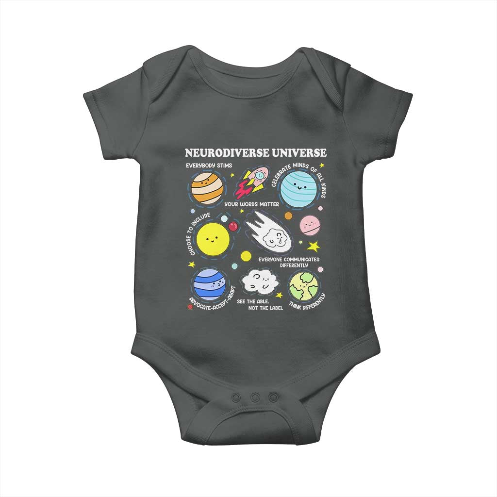 Neurodiverse Universe Baby Onesie Autism Awareness ADHD ASD Neurodiversity
