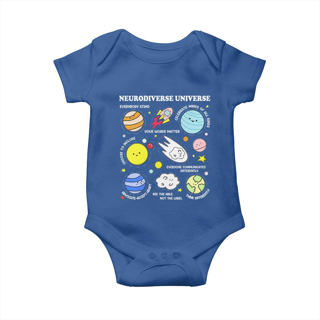 Neurodiverse Universe Baby Onesie Autism Awareness ADHD ASD Neurodiversity