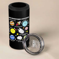 Neurodiverse Universe 4 in 1 Can Cooler Tumbler Autism Awareness ADHD ASD Neurodiversity