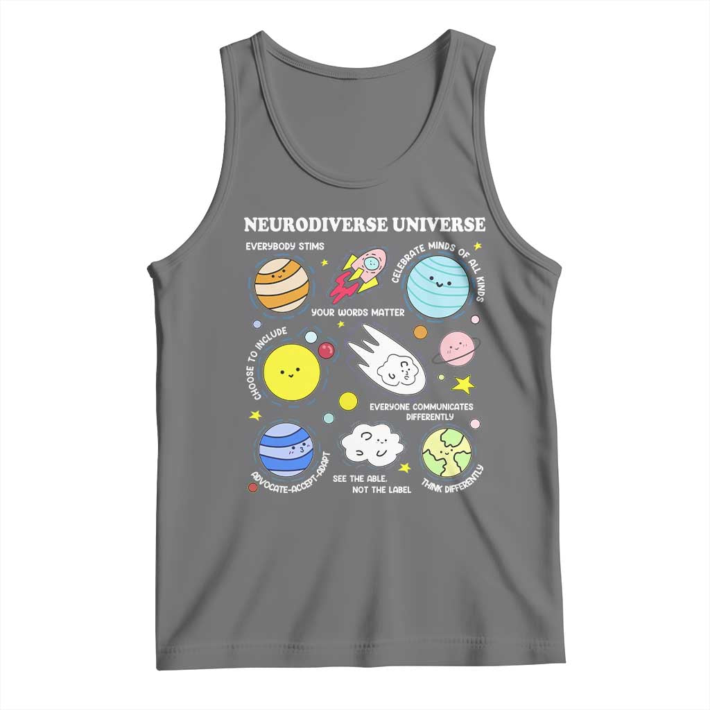 Neurodiverse Universe Tank Top Autism Awareness ADHD ASD Neurodiversity