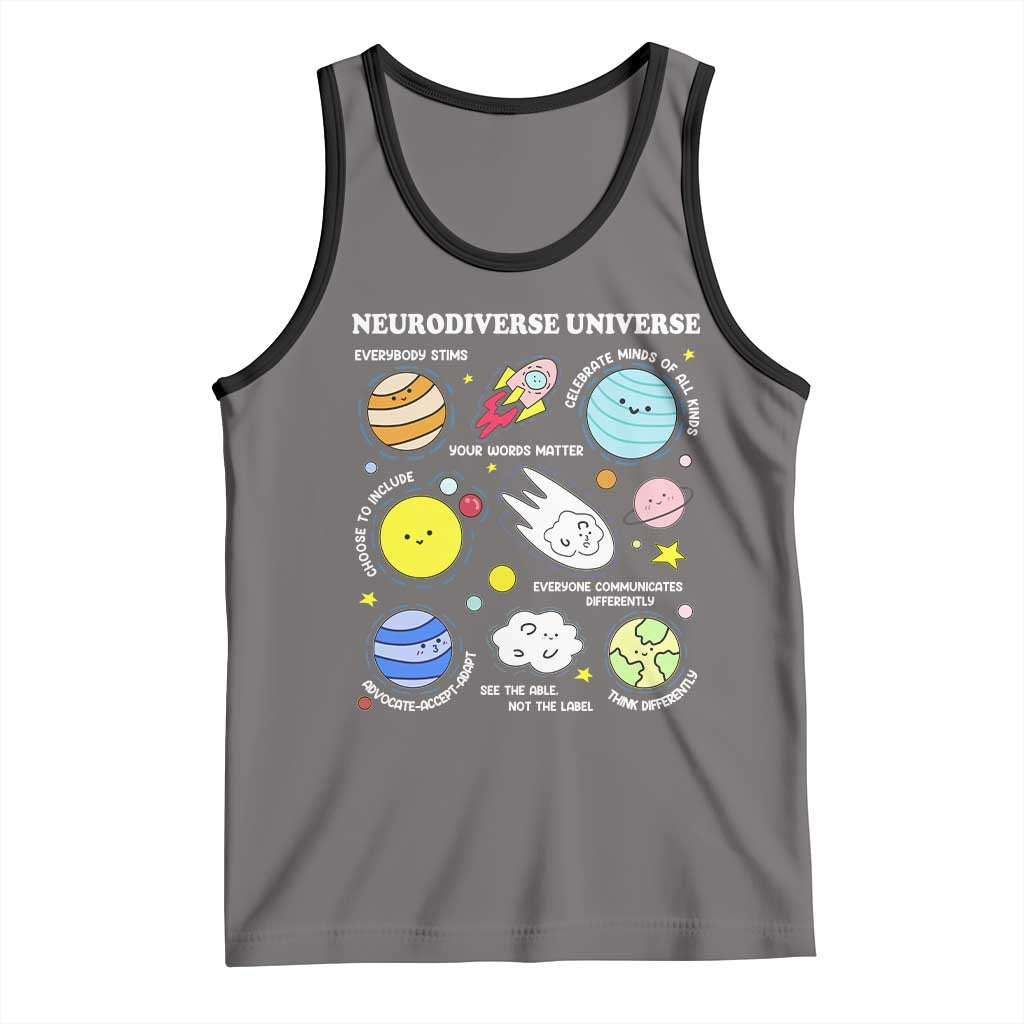 Neurodiverse Universe Tank Top Autism Awareness ADHD ASD Neurodiversity