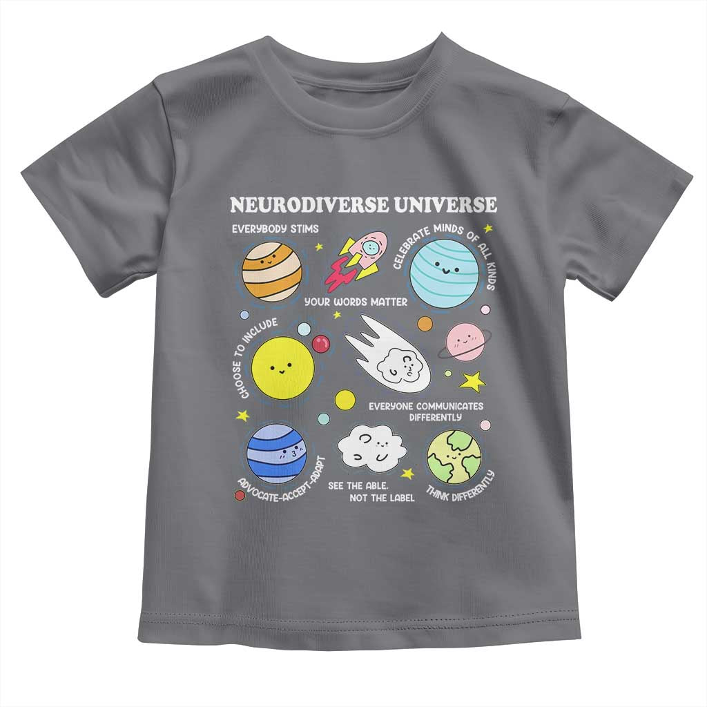 Neurodiverse Universe Toddler T Shirt Autism Awareness ADHD ASD Neurodiversity