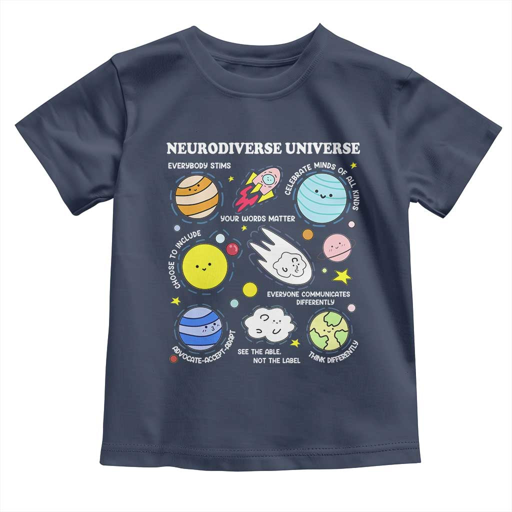 Neurodiverse Universe Toddler T Shirt Autism Awareness ADHD ASD Neurodiversity