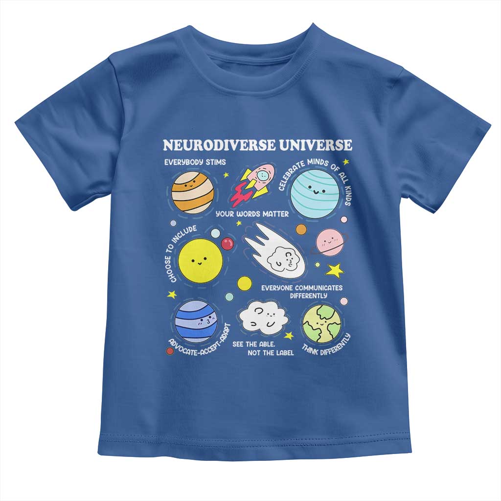 Neurodiverse Universe Toddler T Shirt Autism Awareness ADHD ASD Neurodiversity