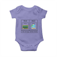 Funny Teacher Summer Break Baby Onesie First Teach Then Beach Vacation Mode