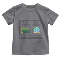 Funny Teacher Summer Break Toddler T Shirt First Teach Then Beach Vacation Mode