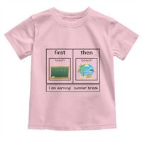 Funny Teacher Summer Break Toddler T Shirt First Teach Then Beach Vacation Mode