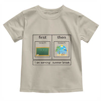 Funny Teacher Summer Break Toddler T Shirt First Teach Then Beach Vacation Mode