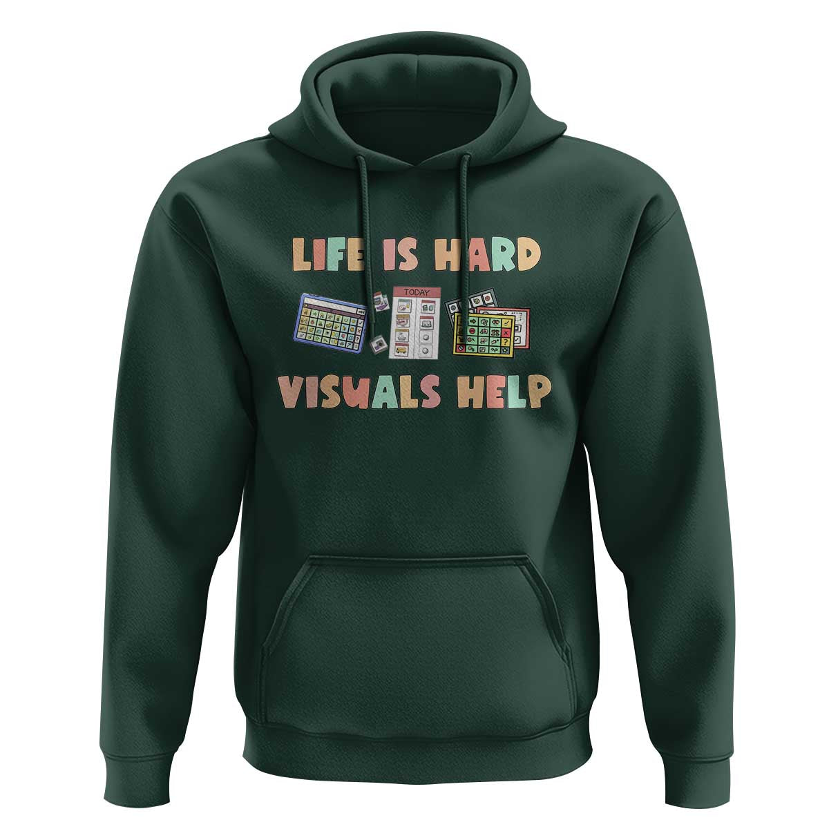 Special Education Hoodie Life Is Hard Visuals Help Sped Teacher