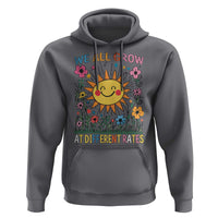 Special Education Hoodie We All Grow At Different Rates Inspirational Inclusion Sped Teacher
