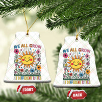 Special Education Ceramic Ornament We All Grow At Different Rates Inspirational Inclusion Sped Teacher - Wonder Print Shop