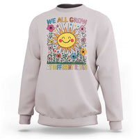 Special Education Sweatshirt We All Grow At Different Rates Inspirational Inclusion Sped Teacher