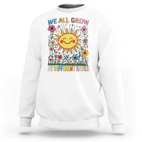 Special Education Sweatshirt We All Grow At Different Rates Inspirational Inclusion Sped Teacher