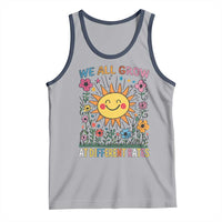 Special Education Tank Top We All Grow At Different Rates Inspirational Inclusion Sped Teacher