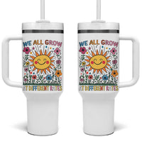 Special Education Tumbler With Handle We All Grow At Different Rates Inspirational Inclusion Sped Teacher