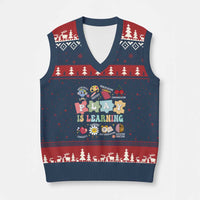 Special Education V-Neck Knit Sweater Vest Play is Learning Sped Teacher - Wonder Print Shop