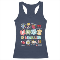 Special Education Racerback Tank Top Play is Learning Sped Teacher