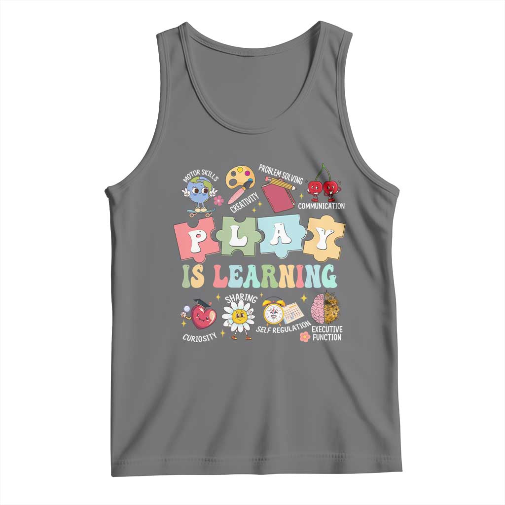 Special Education Tank Top Play is Learning Sped Teacher