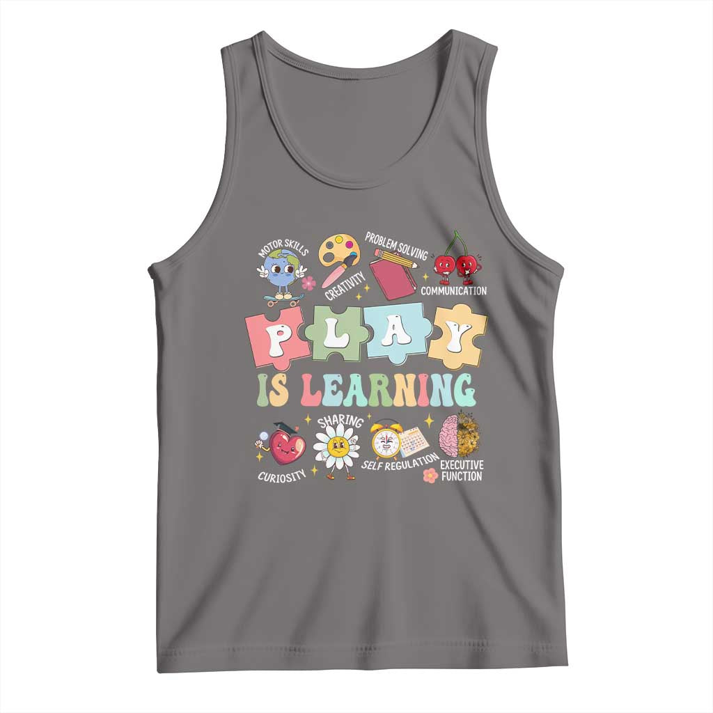 Special Education Tank Top Play is Learning Sped Teacher