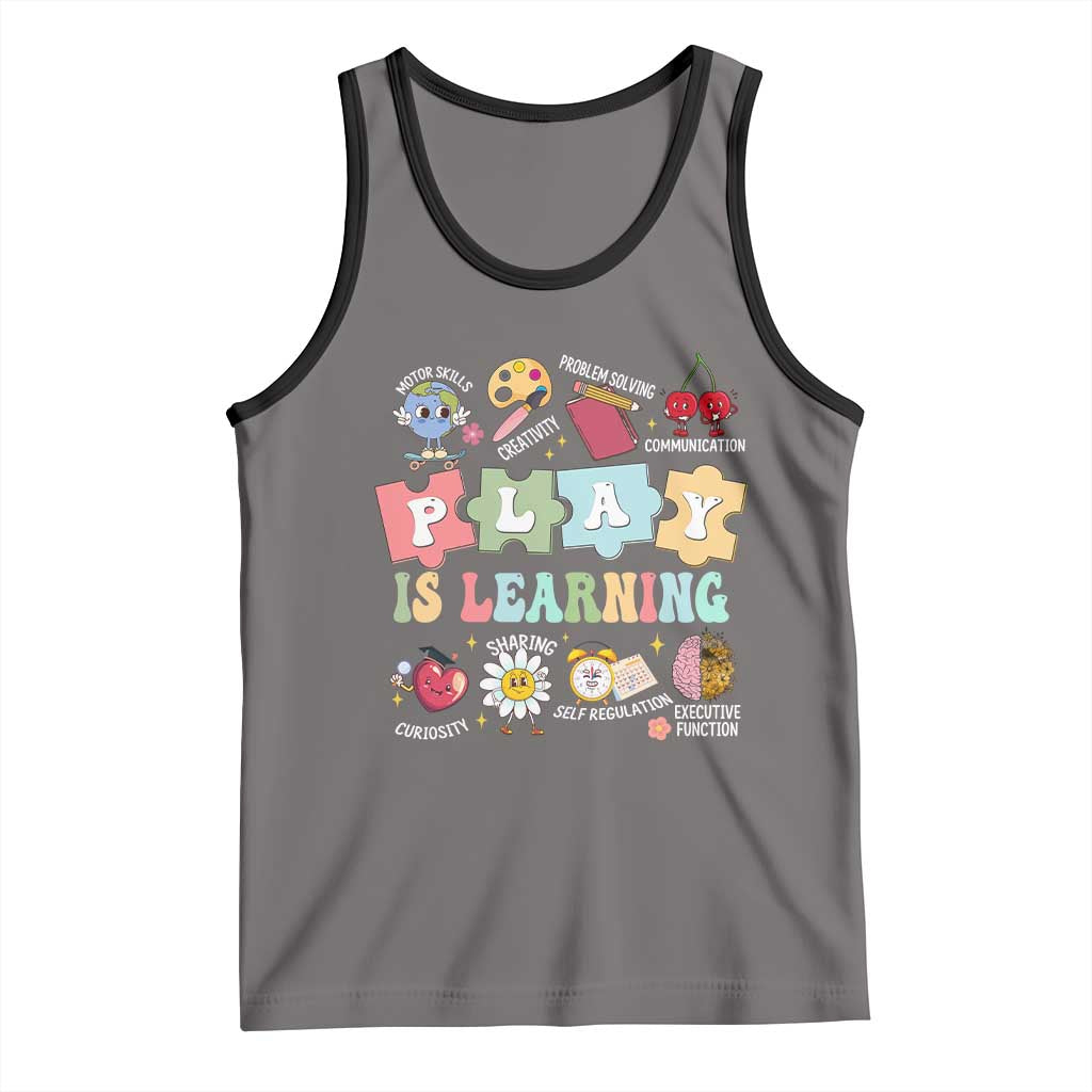 Special Education Tank Top Play is Learning Sped Teacher