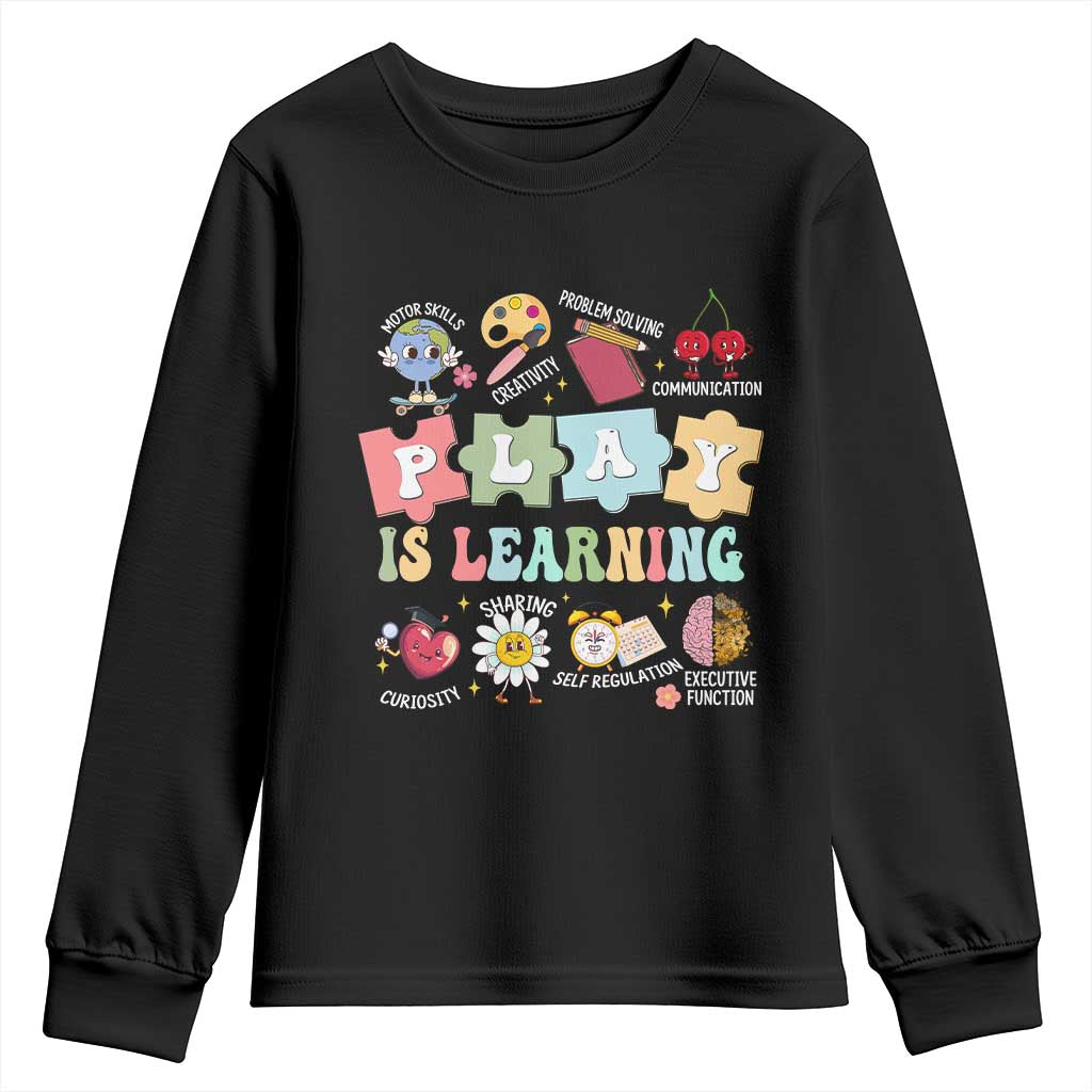 Special Education Youth Sweatshirt Play is Learning Sped Teacher