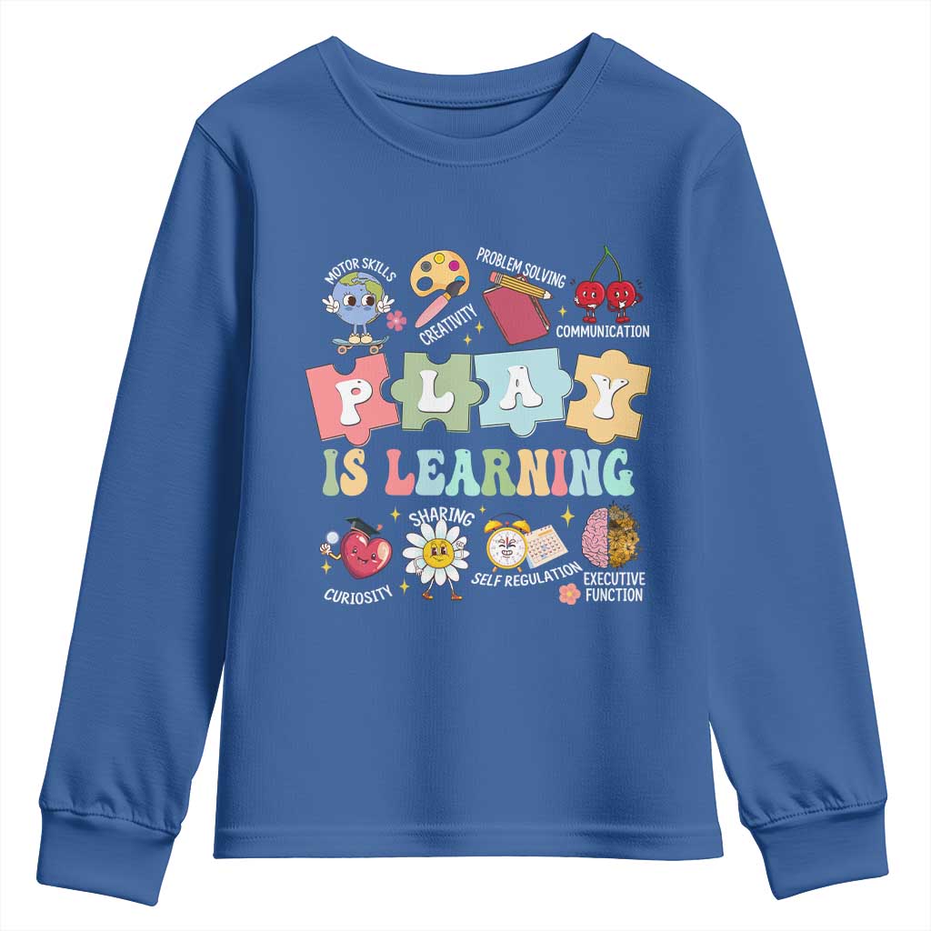 Special Education Youth Sweatshirt Play is Learning Sped Teacher