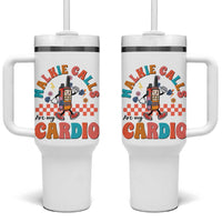 Special Education Tumbler With Handle Walkie Calls Are My Cardio Inspirational ABA SPED