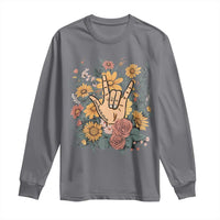Special Education Long Sleeve Shirt Sign Language ASL Love Needs No Words