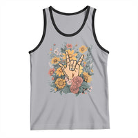 Special Education Tank Top Sign Language ASL Love Needs No Words