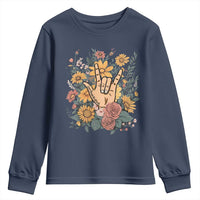 Special Education Youth Sweatshirt Sign Language ASL Love Needs No Words