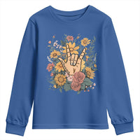 Special Education Youth Sweatshirt Sign Language ASL Love Needs No Words